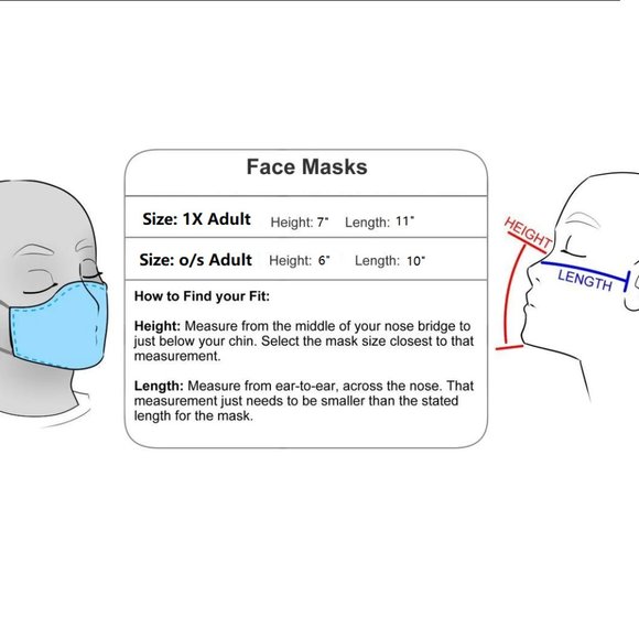 Reusable / Washable Sculpted Mask / Arrow Print 1X - Picture 7 of 7